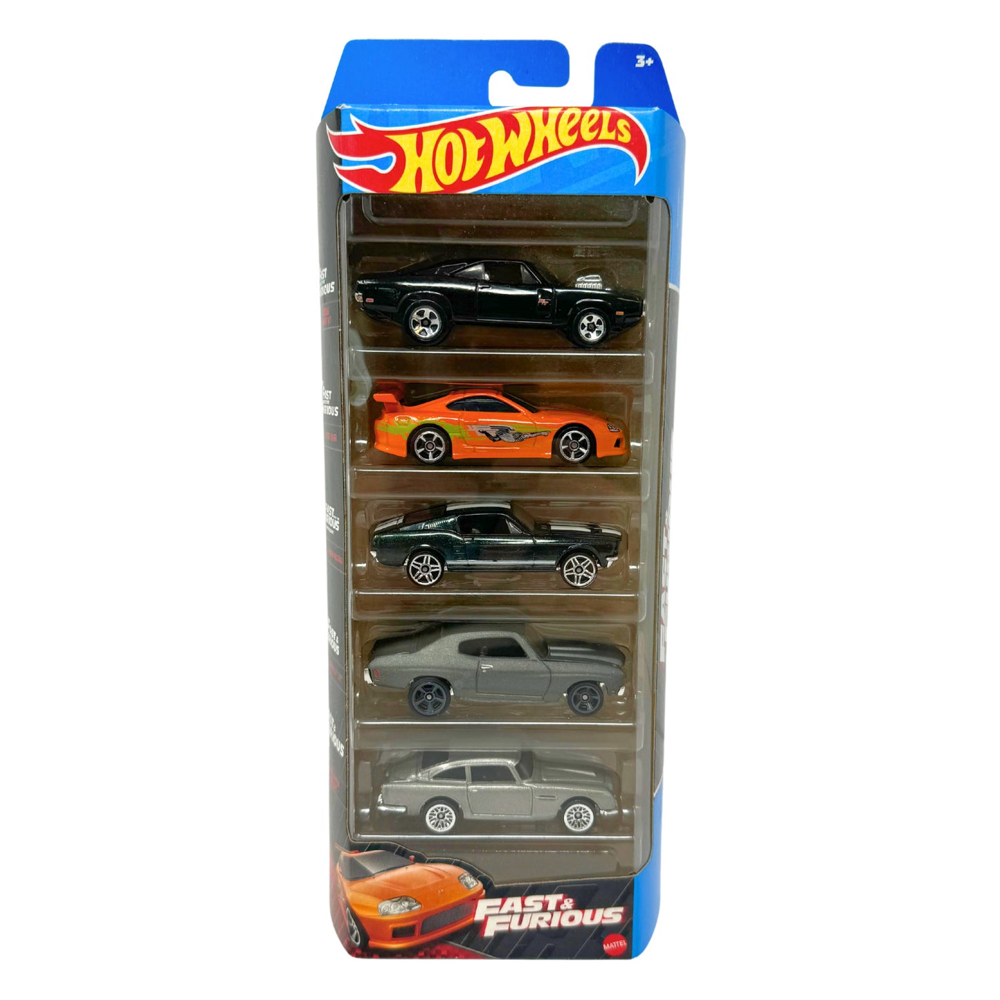 Hot Wheels Fast & Furious 5-Pack Car Gift Set 1:64 Diecast