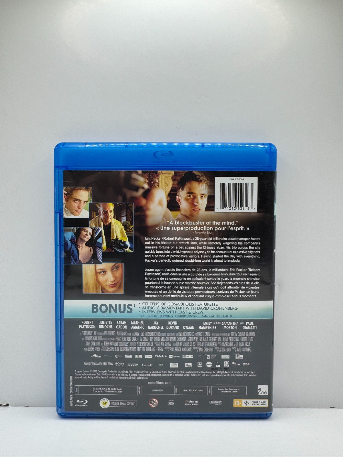 Cosmopolis (Blu-ray) Robert Pattinson Drama