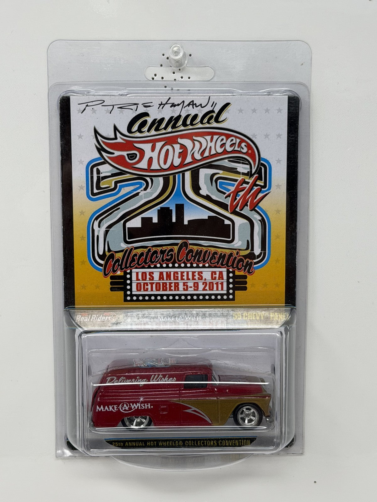 Hot Wheels 2011 25th Collectors Convention 1955 Chevy Panel 1:64 Diecast AUTO'd