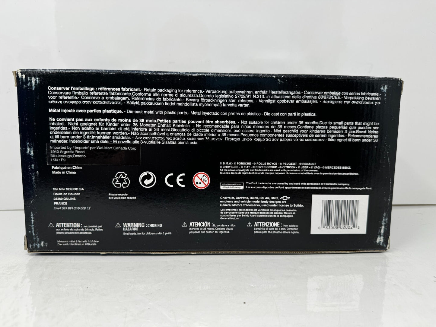 Solido Mira Chevrolet Corvette Convertible 1:18 Diecast