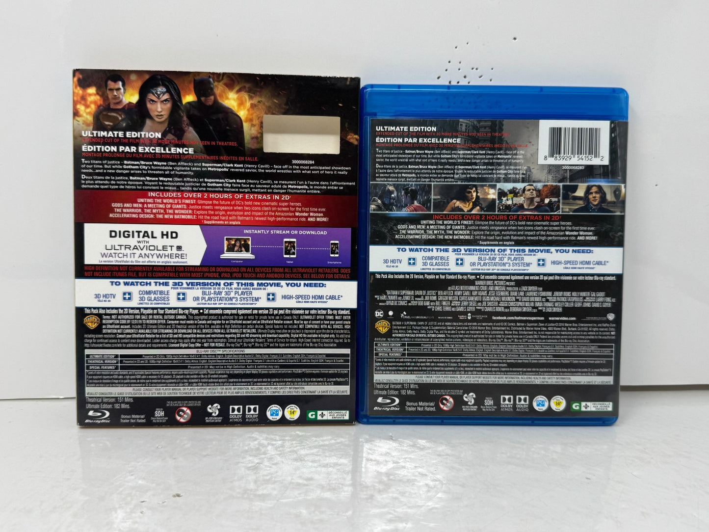 Batman v Superman (3D Blu-ray) Ben Affleck DC Action Superhero Movie