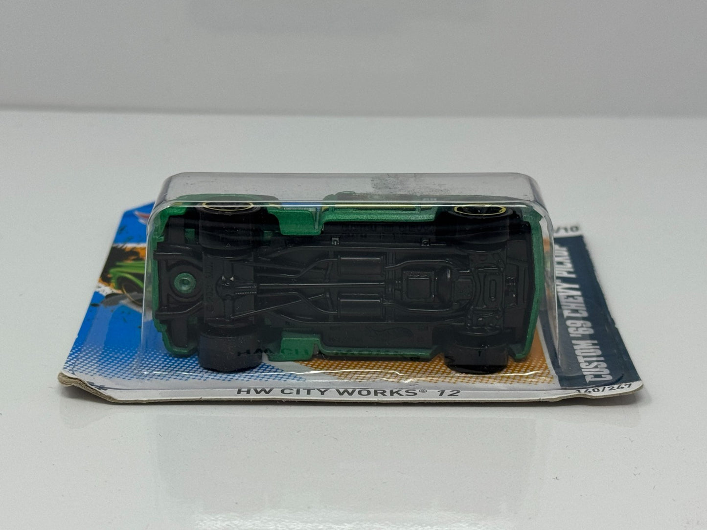Hot Wheels HW City Works '12 Custom 1969 Chevy Pickup 1:64 Diecast Short Card