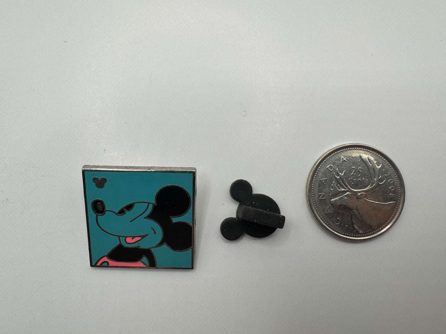 WDW Disney Neon Mickey Mouse Blue Hidden Mickey Trading Pin DC2S1
