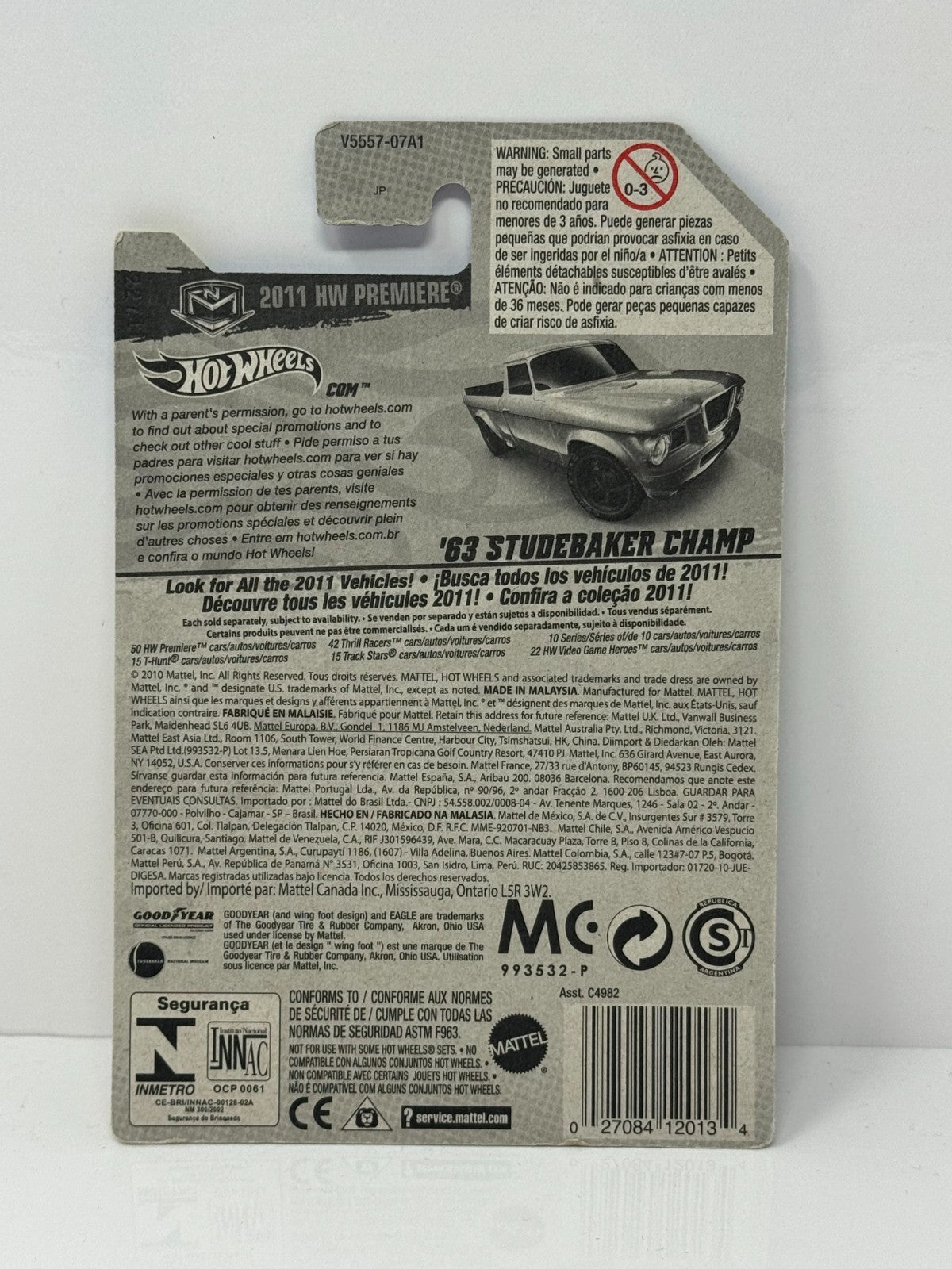 Hot Wheels Premiere 1963 Studebaker Champ 1:64 Diecast