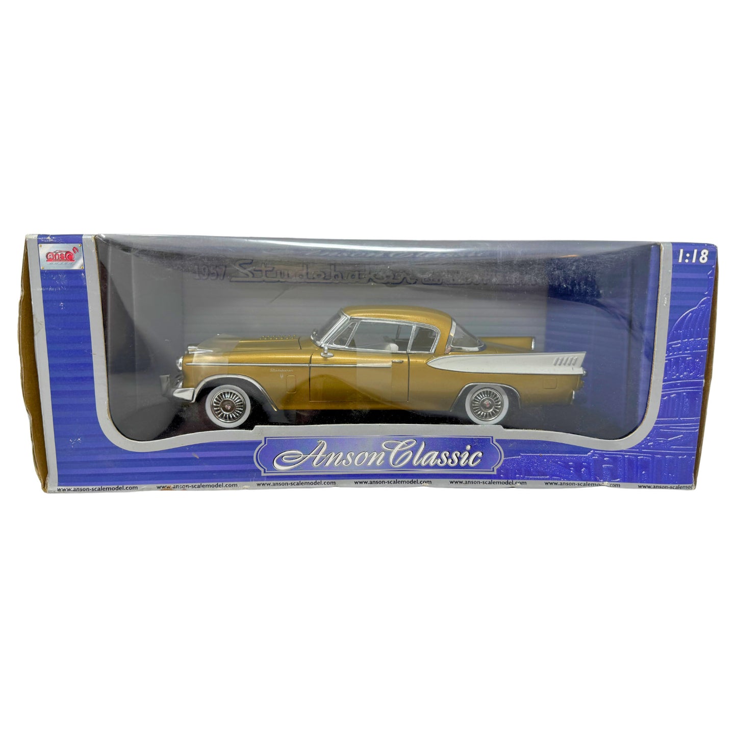 Anson Classic 1957 Studebaker Golden Hawk 1:18 Diecast