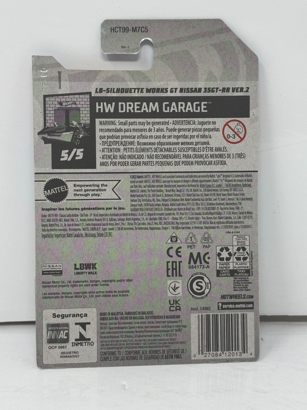 Hot Wheels HW Dream Garage LB-Silhouette Works GT Nissan 35GT-RR 1:64 Diecast