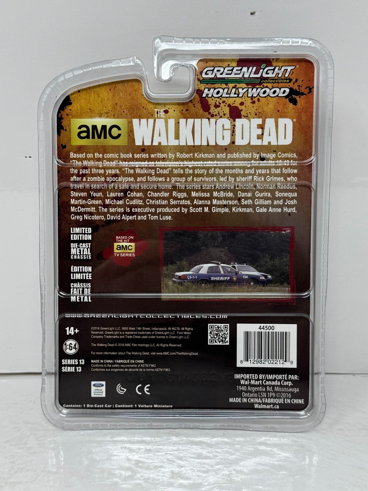 Greenlight Hollywood The Walking Dead Ford Crown Victoria Police 1:64 Diecast