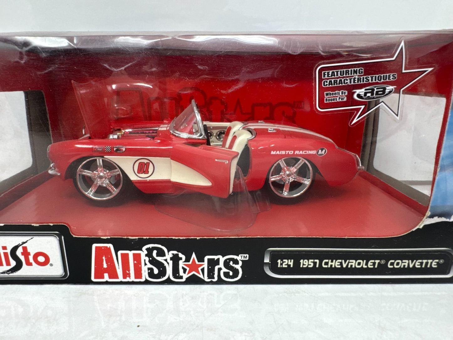 Maisto All Stars 1957 Chevrolet Corvette 1:24 Diecast