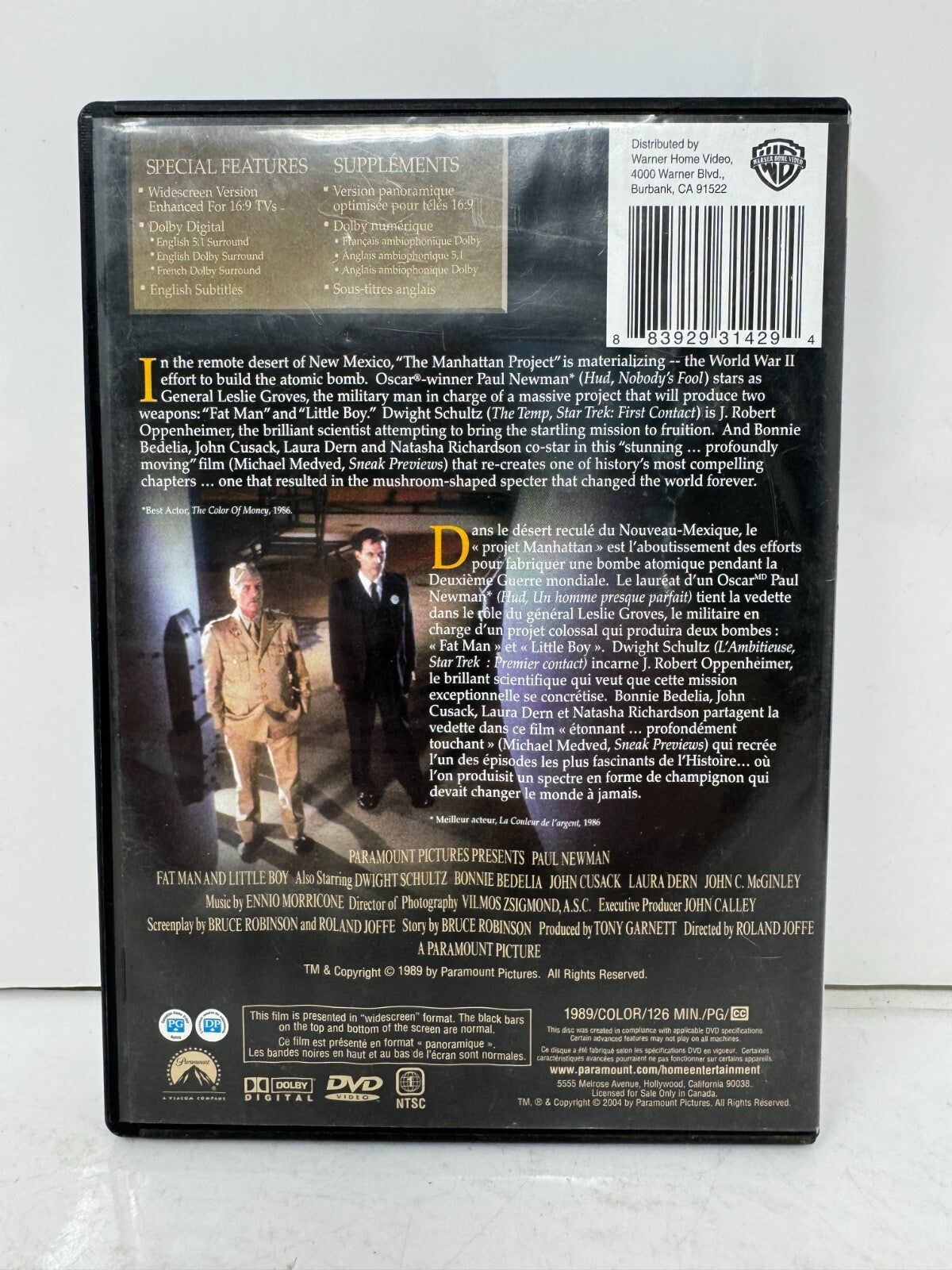 Fat Man and Little Boy (DVD) War
