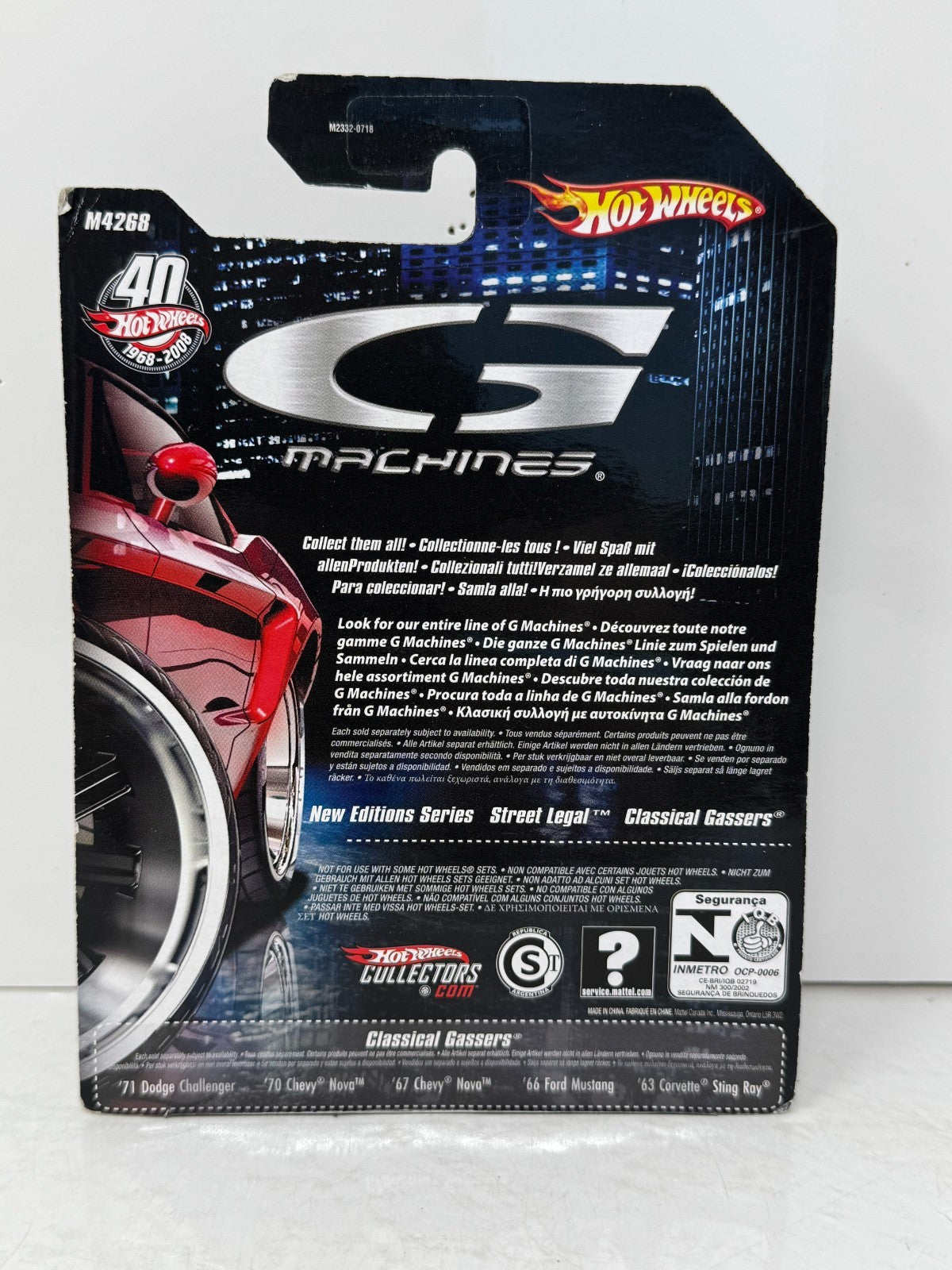 Hot Wheels G Machines 1970 Chevy Nova Belmont Blitz Radical Gassers 1:50 Diecast