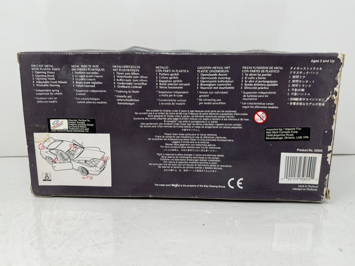 Maisto 1996 Chevrolet Corvette Coupe Silver Series 1:18 Diecast