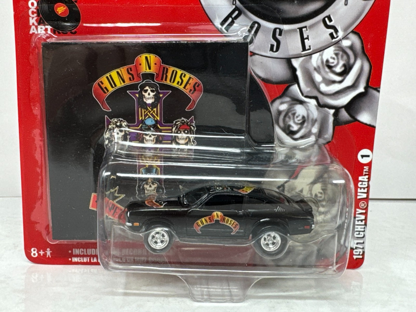 Johnny Lightning Rock Art Guns N Roses 1971 Chevy Vega 1:64 Diecast