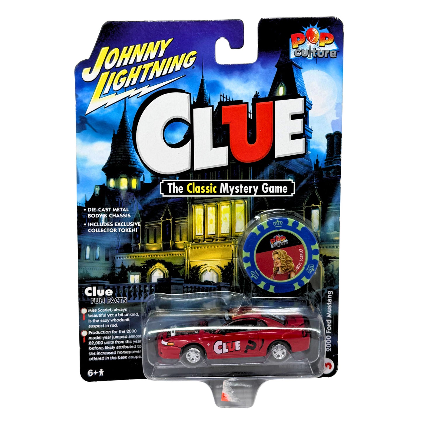 Johnny Lightning Clue 2000 Ford Mustang Miss Scarlett 1:64 Diecast