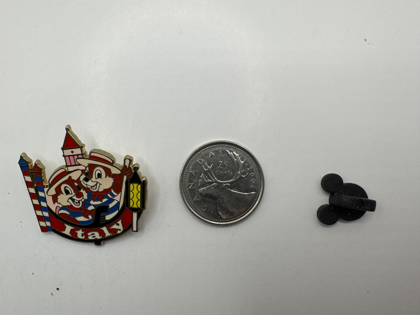 WDW Disney Chip 'n' Dale Italy Epcot World Showcase Trading Pin DC1S1