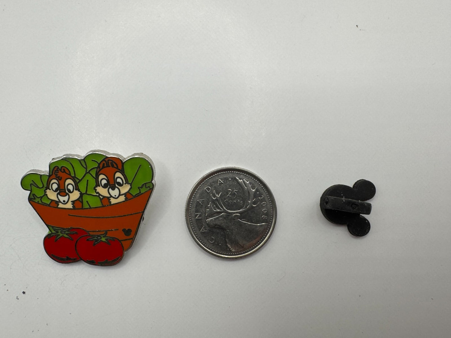 DLR Disney Chip 'n' Dale Health Food Tomatoes Hidden Mickey Trading Pin DC1S1