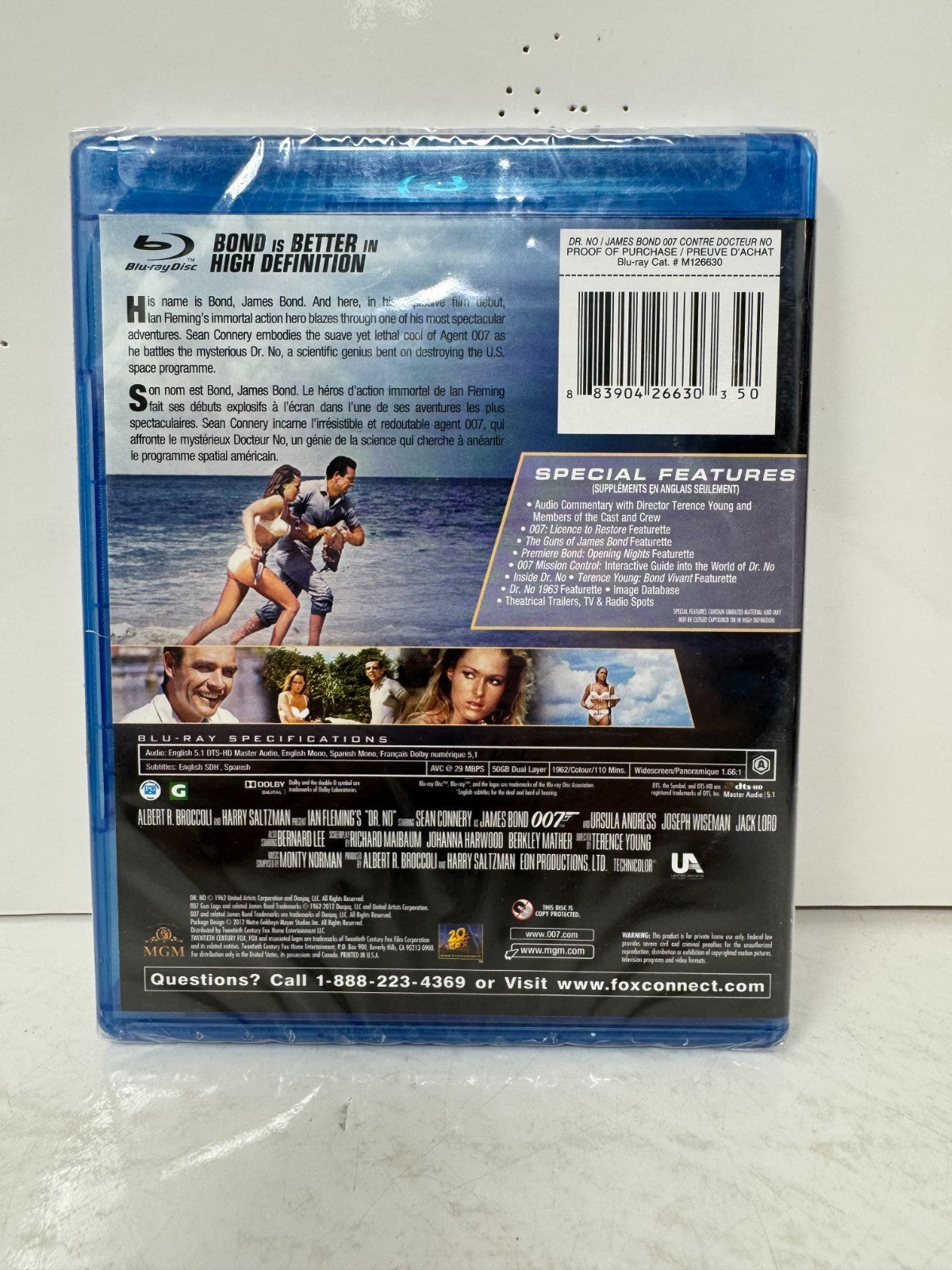 007 James Bond Dr. No (Blu-ray) Brand New and Sealed!!!