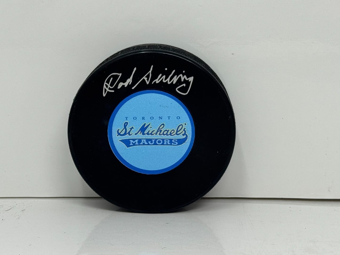 Rod Seiling Toronto St. Michael's Majors Signed NHL Autograph Puck Silver Auto