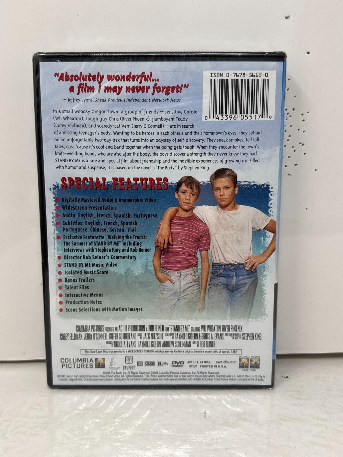 Stand By Me DVD Stephen King Coming-of-Age Drama Classic New & Sealed