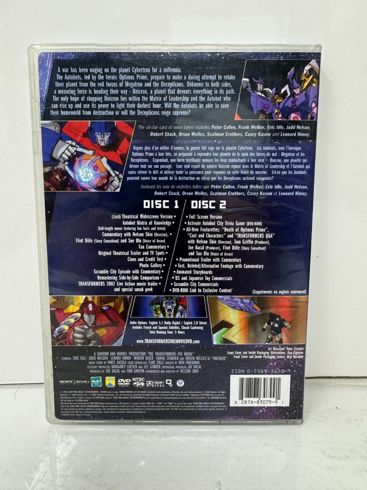 The Transformers: The Movie (DVD) Kids Cartoon Good Condition!!!