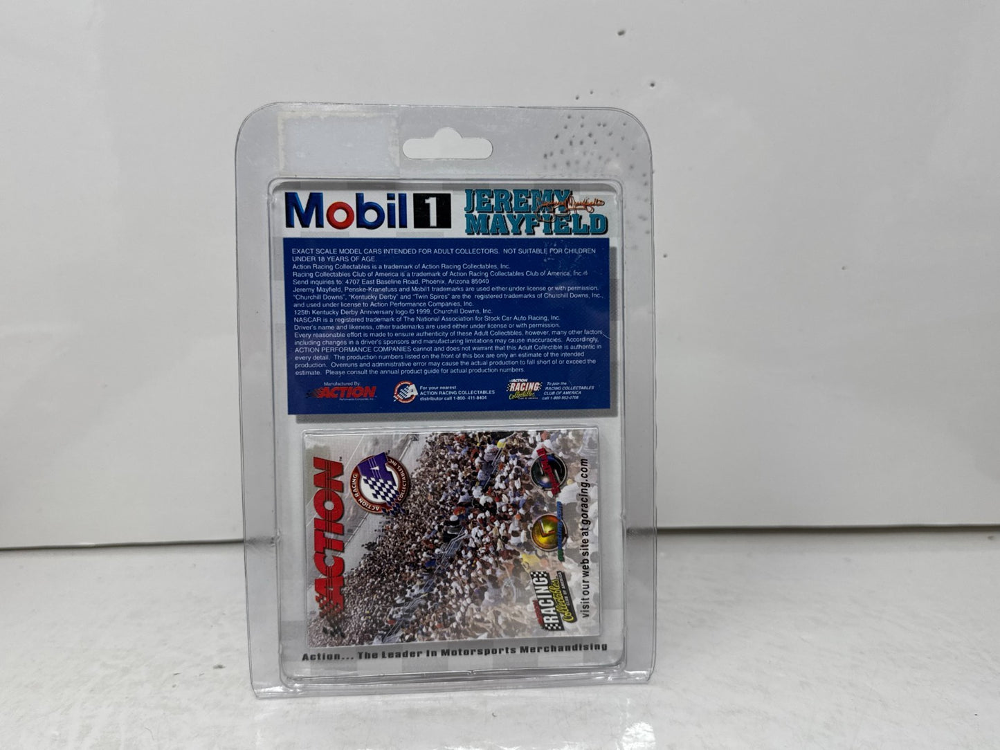 Action Nascar #12 Jeremy Mayfield Mobil Kentucky Derby Ford Taurus 1:64 Diecast