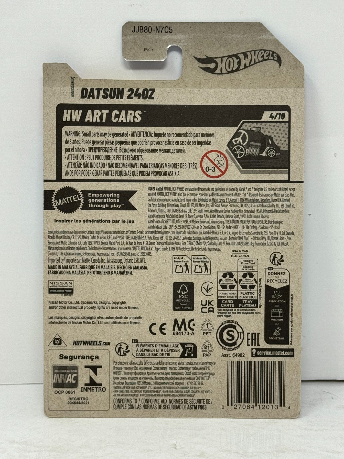 Hot Wheels HW Art Cars Datsun 240z JDM 1:64 Diecast