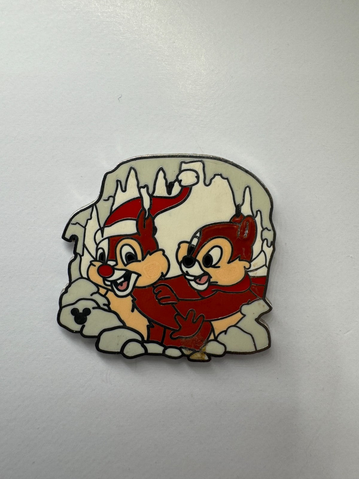 WDW Disney Winter Season Chip 'n' Dale Hidden Mickey Trading Pin DC1S1
