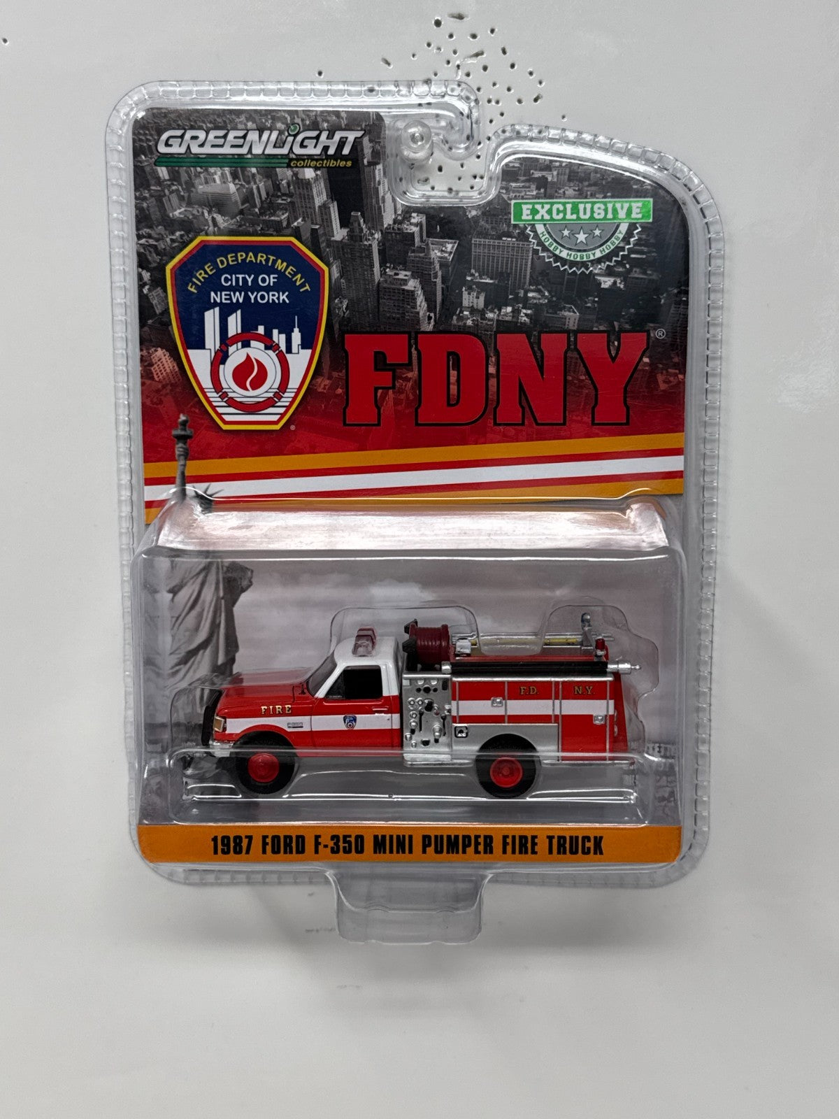 Greenlight FDNY 1987 Ford F-350 Mini Pumper Fire Truck 1:64 Diecast