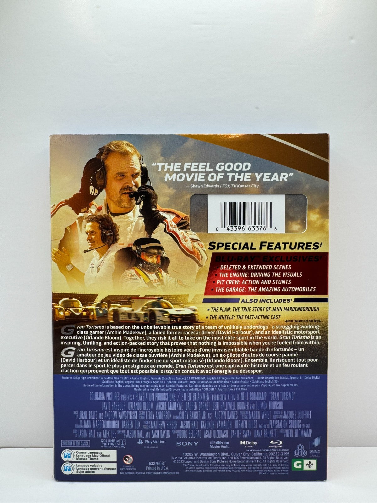 Gran Turismo (Blu-ray) David Harbour Action