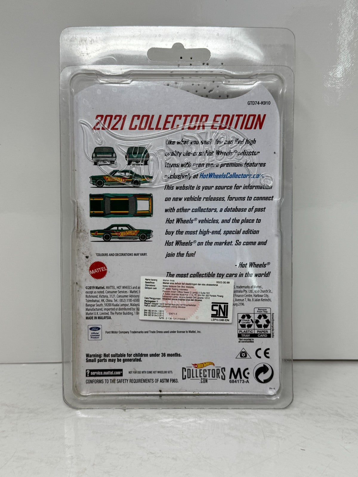Hot Wheels 1965 Ford Galaxie Red Line Club RLC Collector Edition 1:64 Diecast