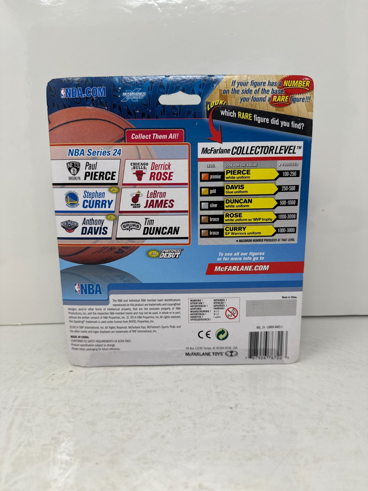McFarlane NBA Lebron James Miami Heat Series 24 Basketball Figure