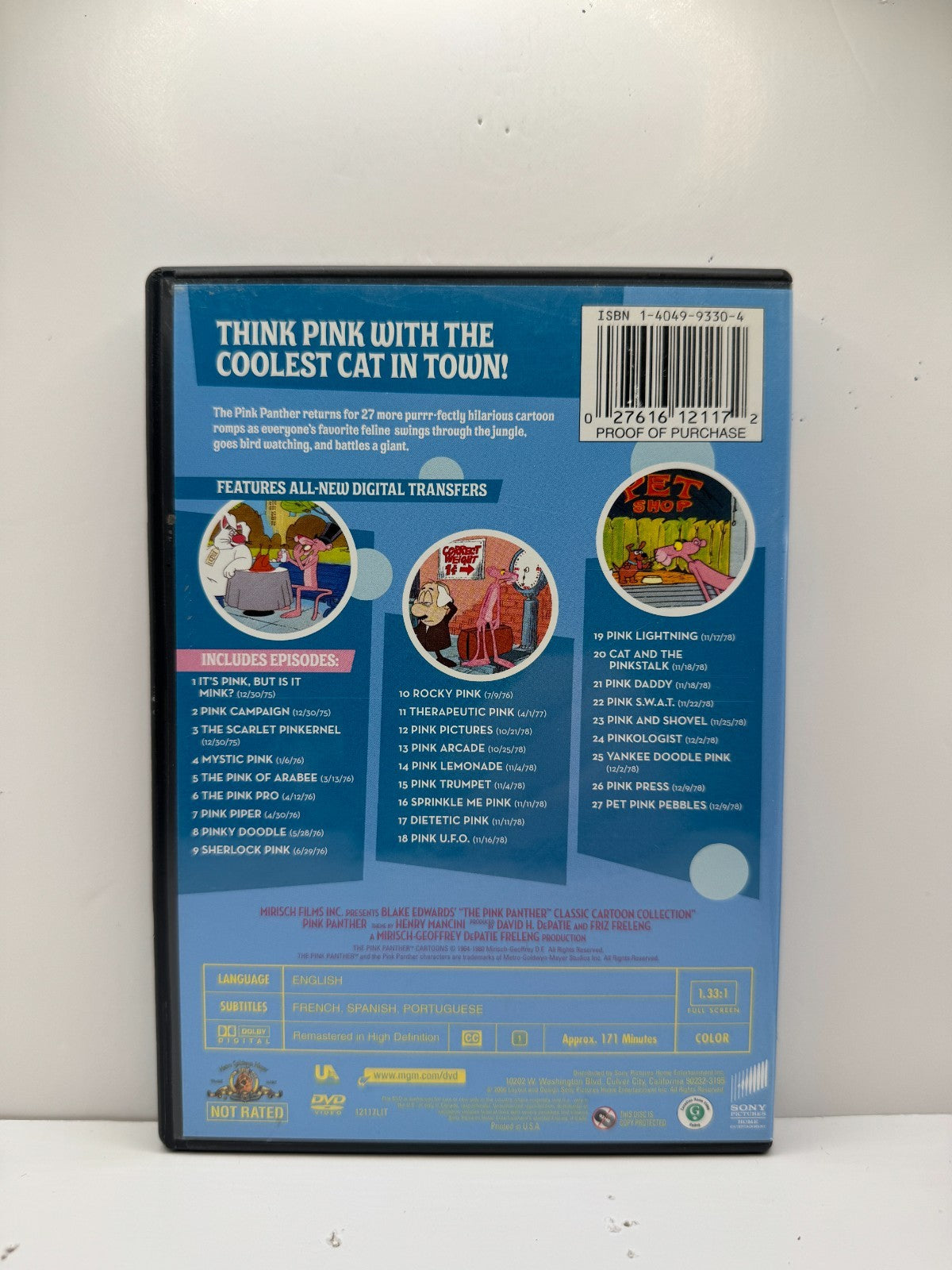 Pink Panther Classic Cartoon Collection Vol 4 (DVD) Animation