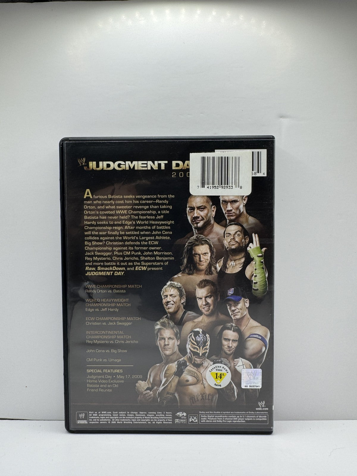 WWE Judgment Day 2009 (DVD) WWE Wrestling