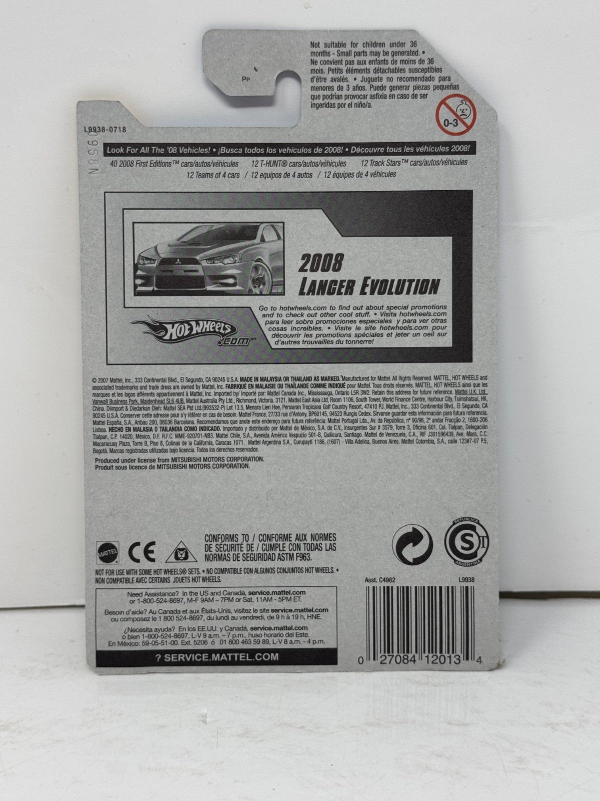Hot Wheels 2008 First Editions 2008 Lancer Evolution JDM 1:64 Diecast