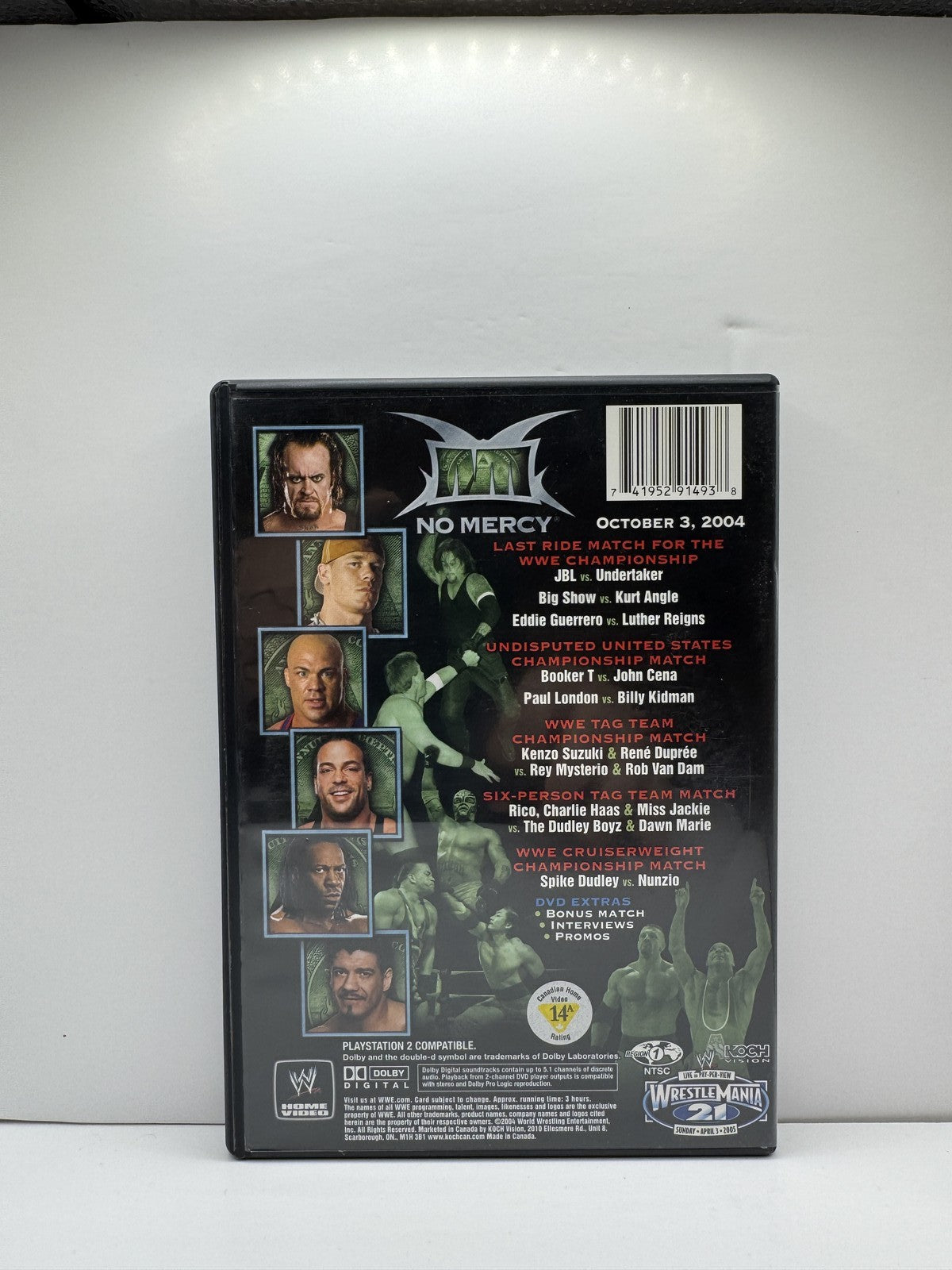 WWE No Mercy 2004 (DVD) WWE Wrestling