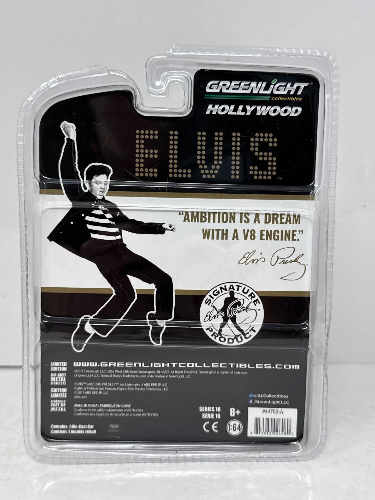 Greenlight Hollywood Elvis 1955 Cadillac Fleetwood Series 60 1:64 Diecast