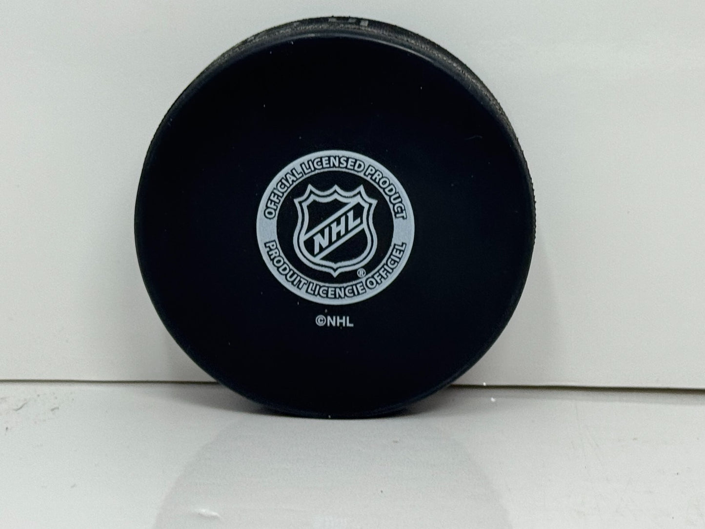 Jean-Sebastien Giguere Toronto Maple Leafs Signed NHL Autograph Puck Silver Auto