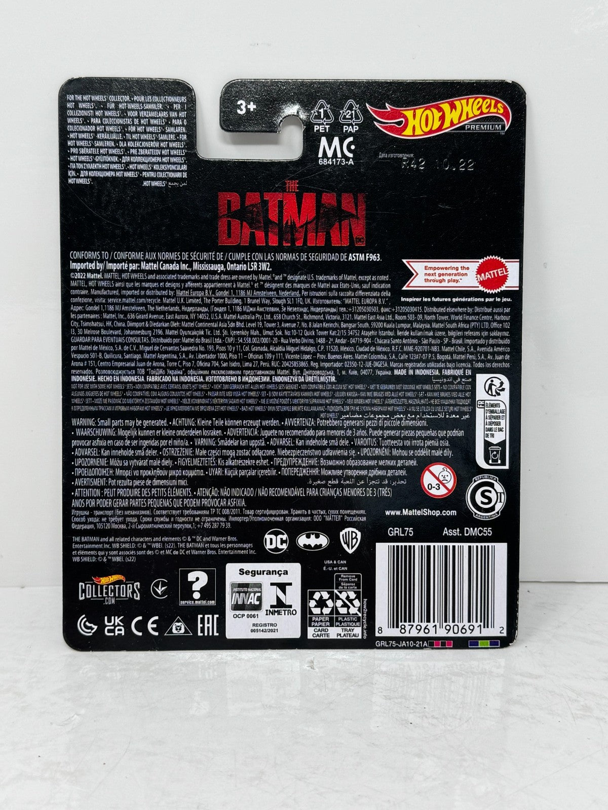 Hot Wheels Premium DC The Batman Batmobile 1:64 Diecast