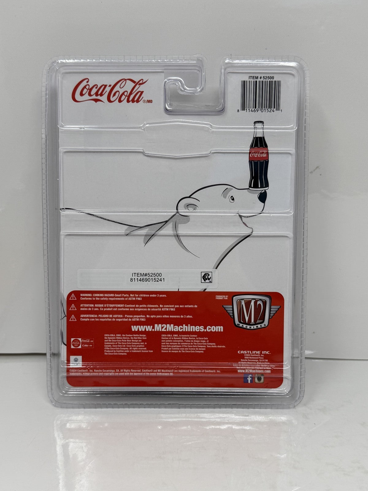 M2 Machines Coca-Cola Polar Bear 1960 Volkswagen Delivery Van 1:64 Diecast