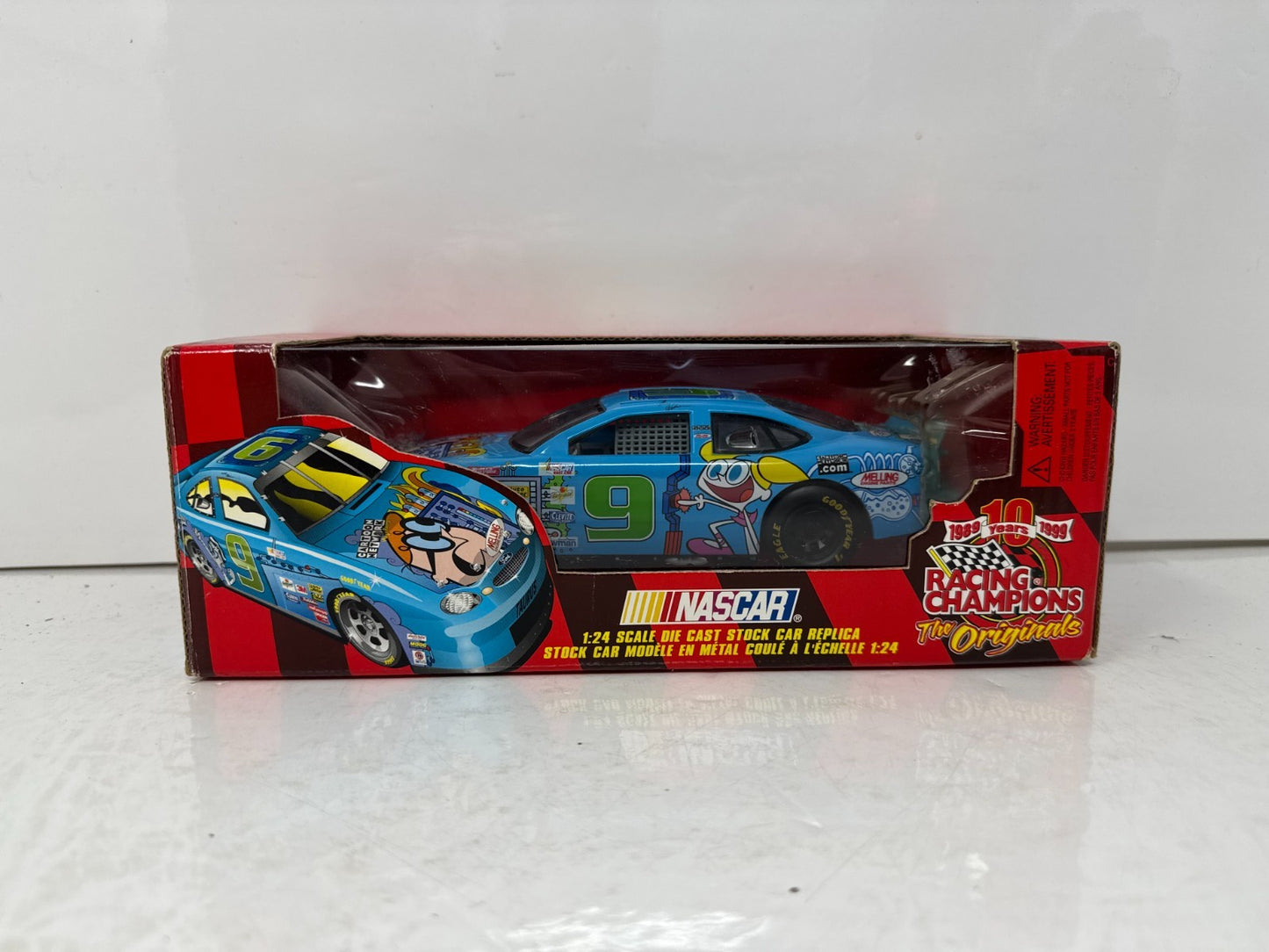 Racing Champions Nascar #9 Jerry Nadeau Cartoon Network Ford Taurus 1:24 Diecast