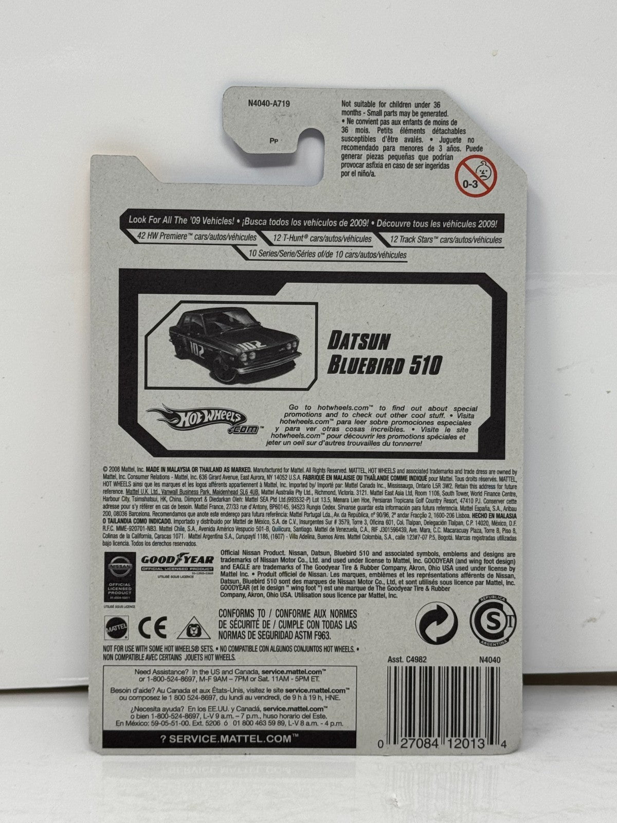 Hot Wheels '09 HW Premiere Datsun Bluebird 510 JDM 1:64 Diecast