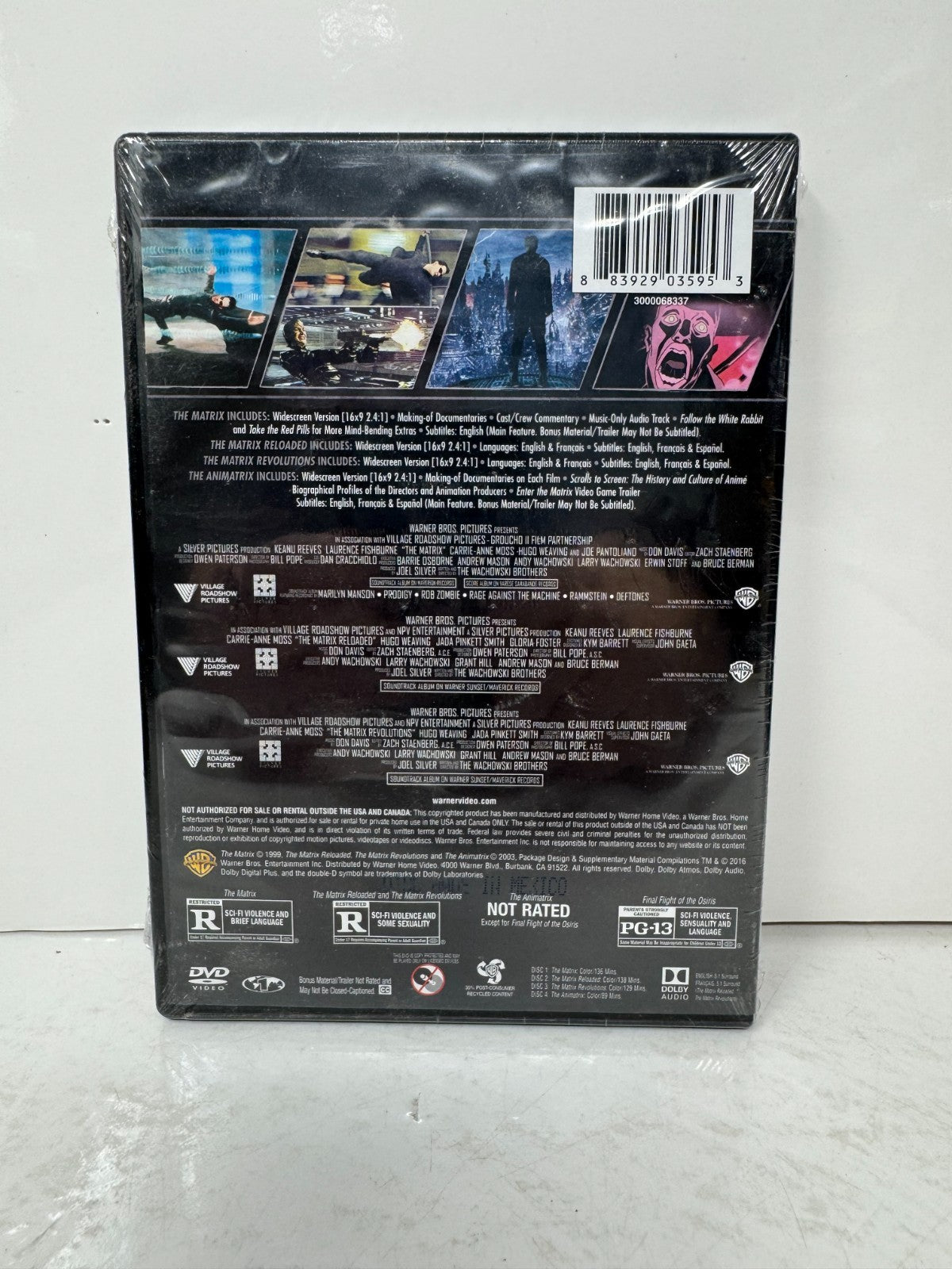 The Matrix Collection (DVD) Sci-Fi Brand New and Sealed!!!