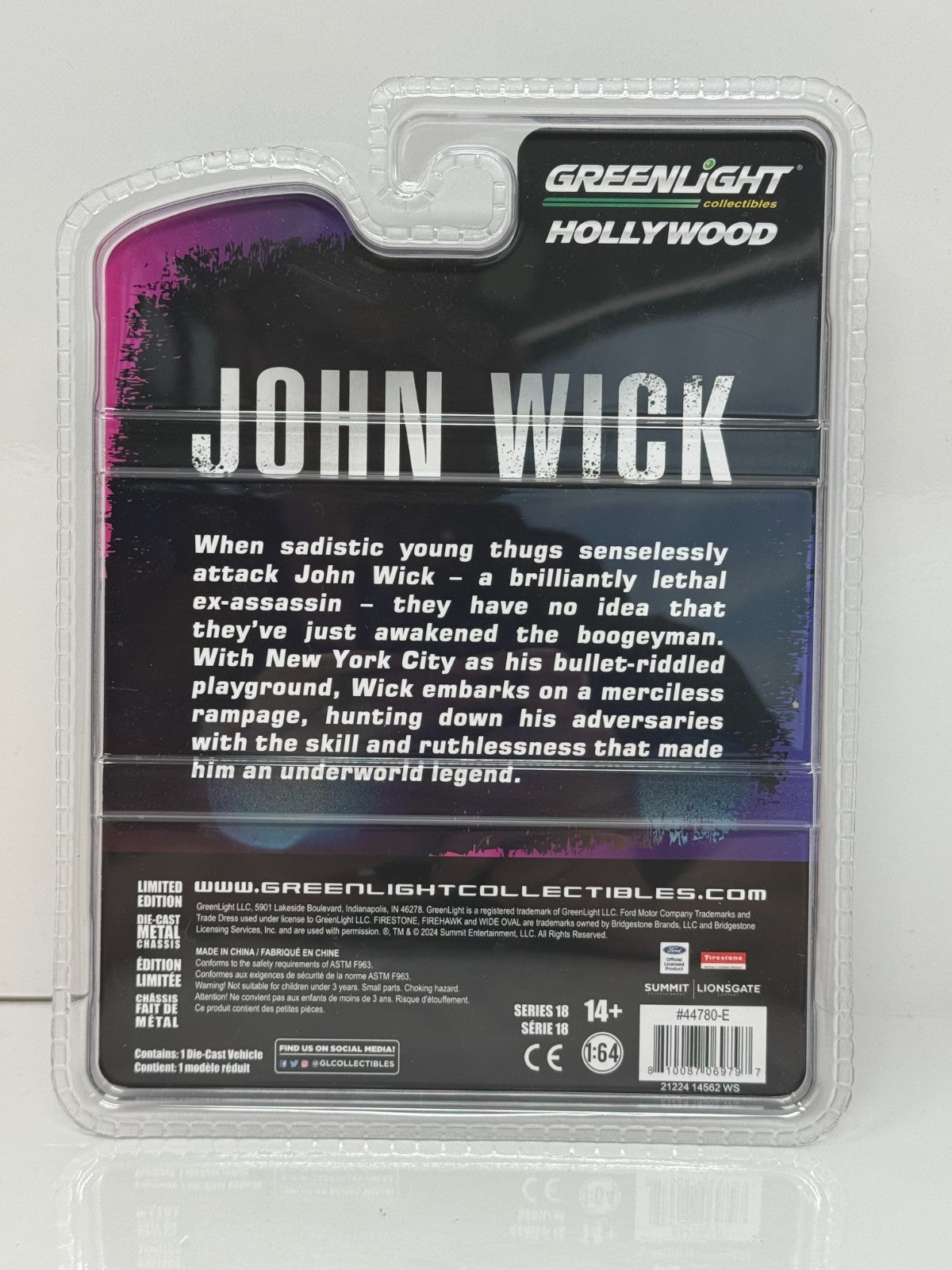 Greenlight Hollywood John Wick 1969 Ford Mustang Boss 429 1:64 Diecast