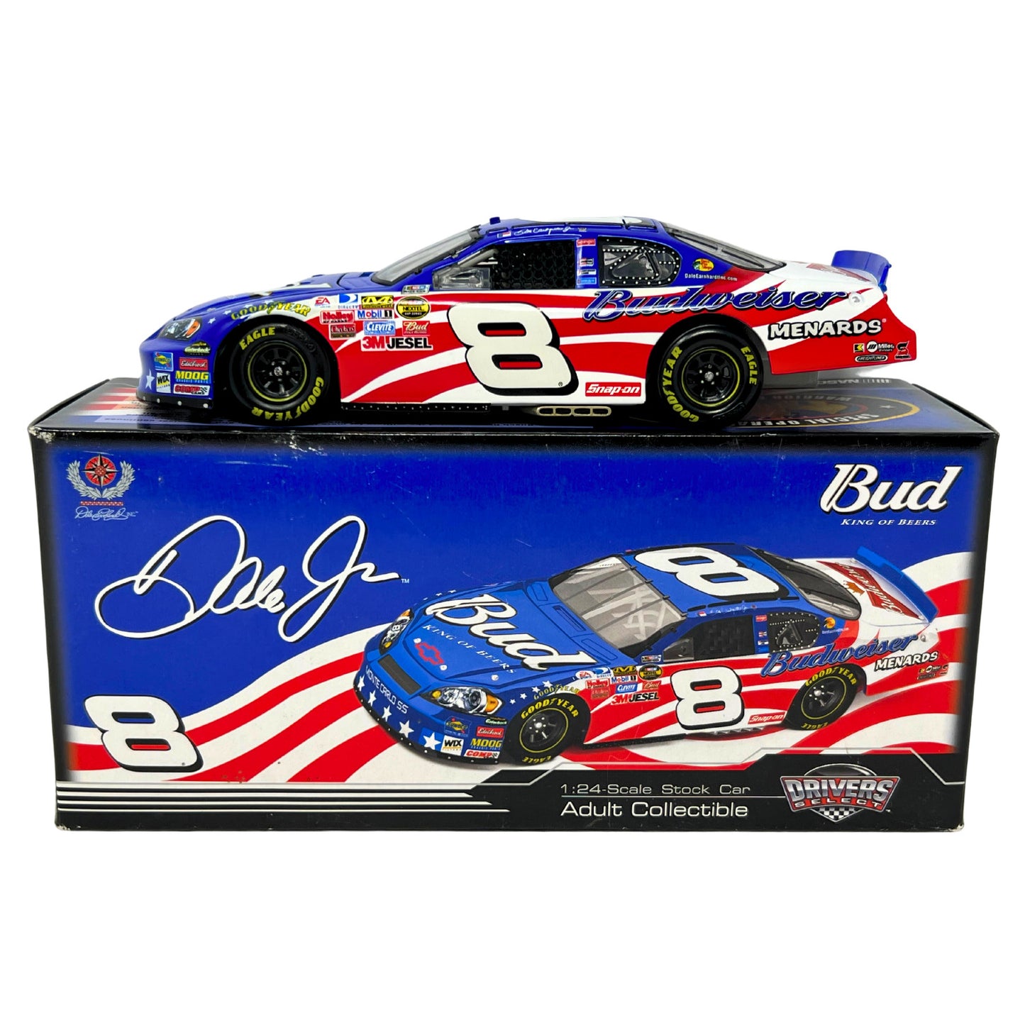 Motorsports Authentics #8 Dale Earnhardt Jr. Bud Stars and Stripes 1:24 Diecast
