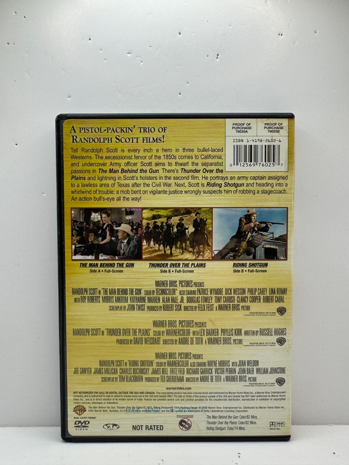 Randolph Scott Triple Feature (DVD) Western