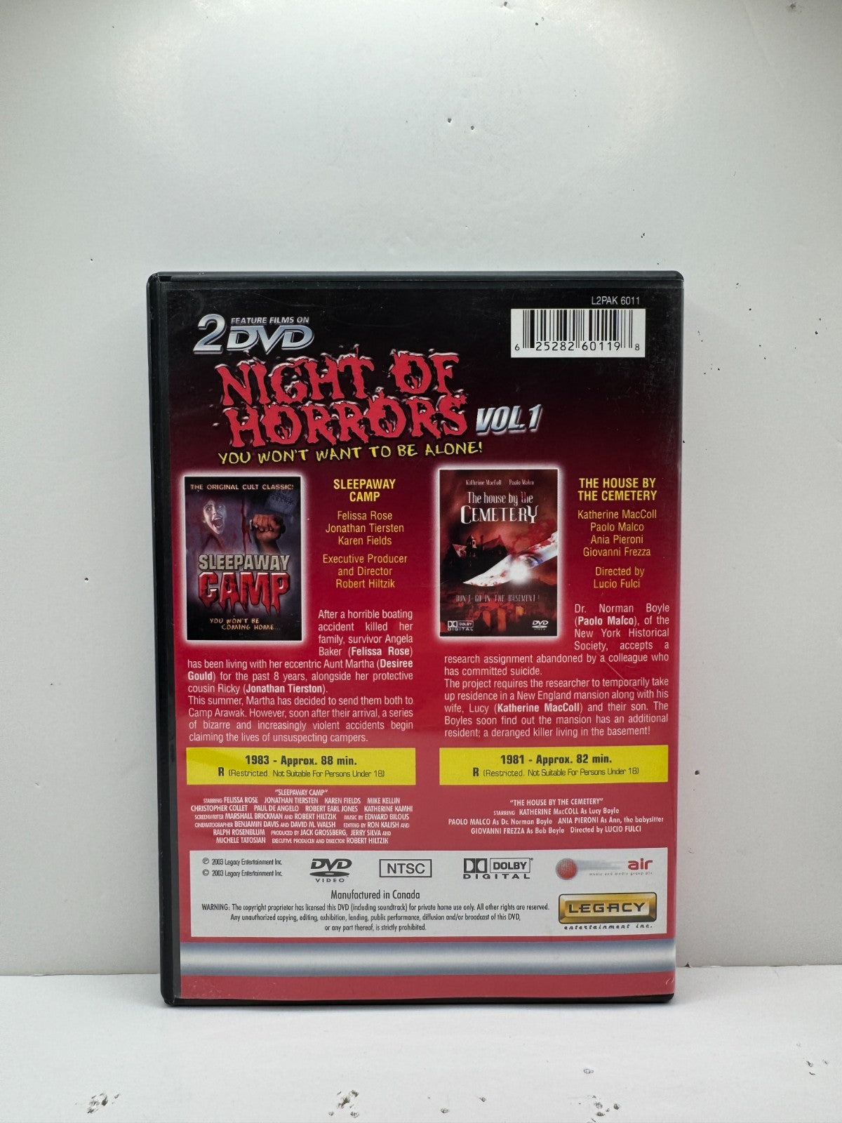Night of Horrors Volume 1 (DVD) Sleepaway Camp Horror