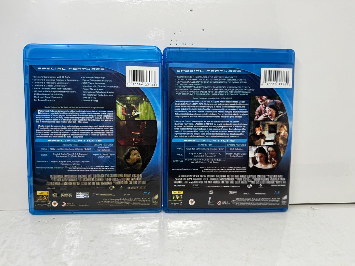 Hostel / Hostel: Part II (Blu-ray) Jay Hernandez Horror Good Condition!!!