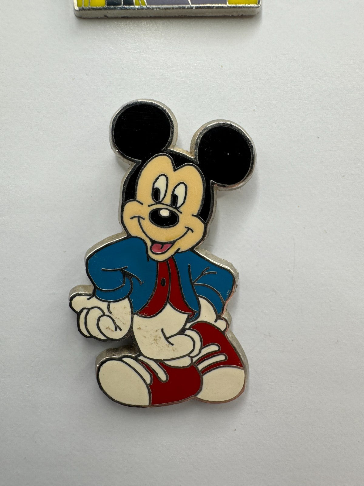 Disney Mickey Mouse Blue Jacket Red Vest Booster Trading Pin DC2S1