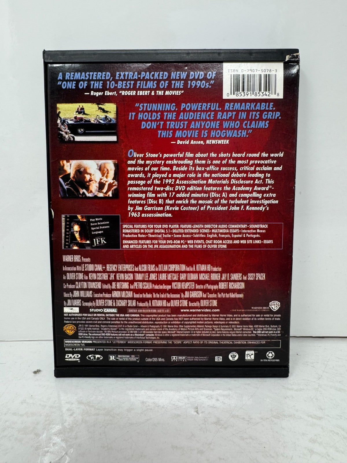 JFK (DVD) History Good Condition!!!
