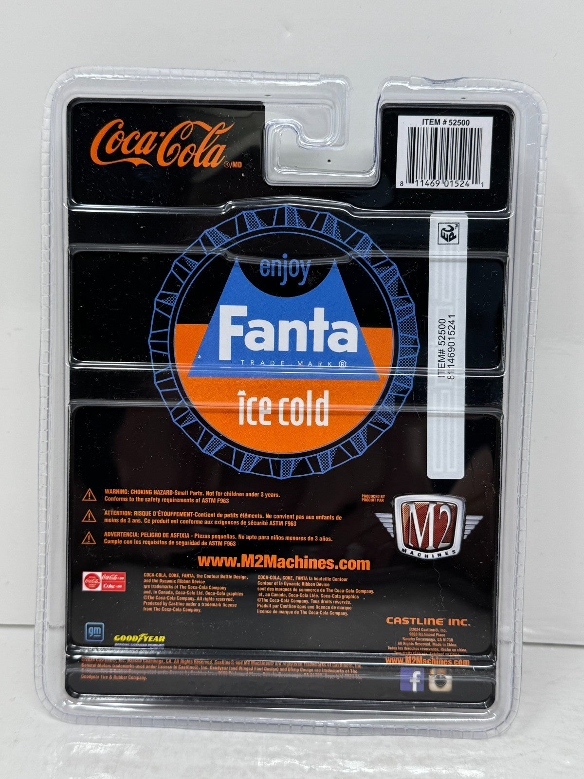 M2 Machines Coca-Cola Fanta 1976 GMC Sierra Grande 15 Custom 1:64 Diecast V2