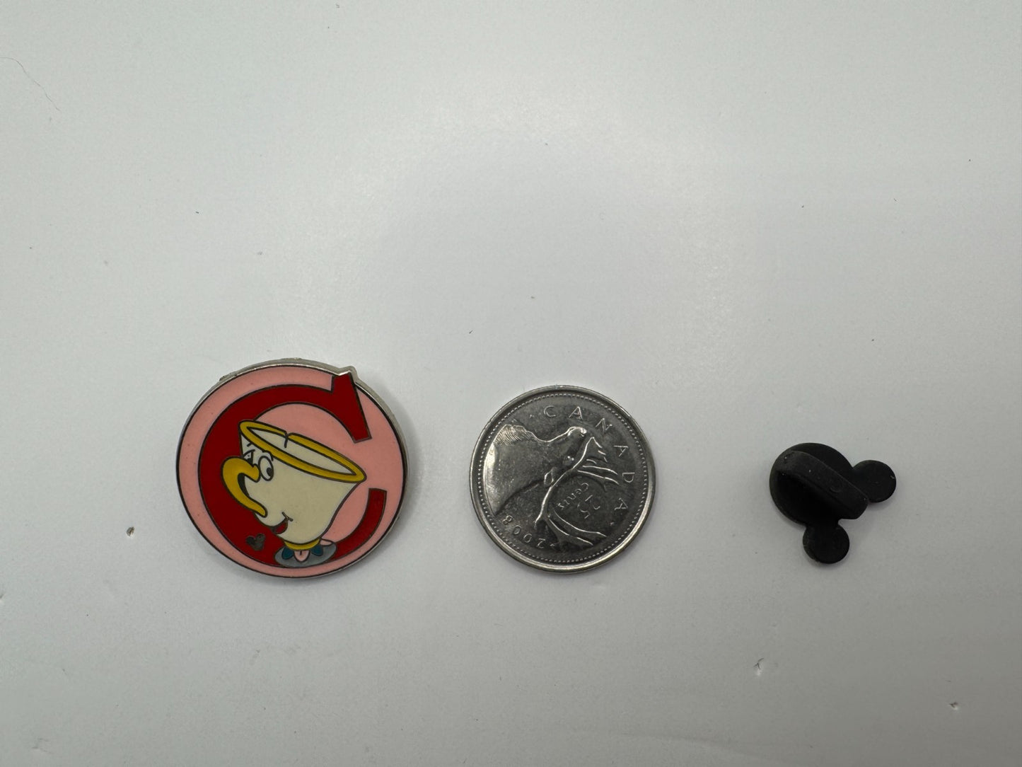 WDW Disney Chip "C" Alphabet Beauty and the Beast Hidden Mickey Trading Pin DC2S6